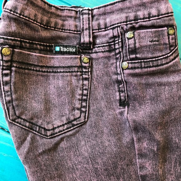 Tractor Girls Pink Acid Washed Jegging Style Jean - Picture 2 of 9